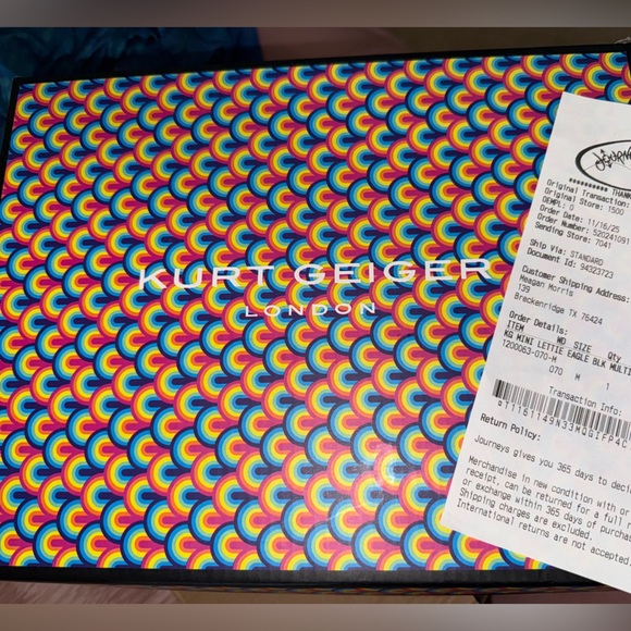 Kurt Geiger Mini Lettie Eagle Rainbow Sneakers | Size 7M - Picture 3 of 6